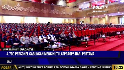 PRESISI UPDATE 16.00 WIB : Wakapolri Buka Latihan Pra Operasi Puri Agung 2022 Dalam Rangka Pengamanan Konferensi Tingkat Tinggi G-20 Di Badung Bali