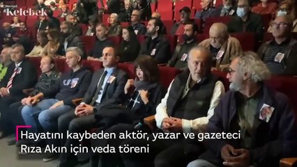 Hayatını kaybeden Rıza Akın için veda töreni
