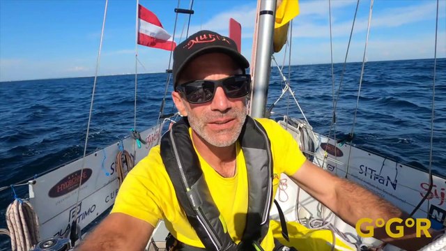Golden Globe Race Official 2022 : Solo Sailor Michael Guggenberger Onboard footage from LSO to Lanzarote