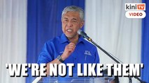 Zahid: We're not like them, we won't drop charges after winning