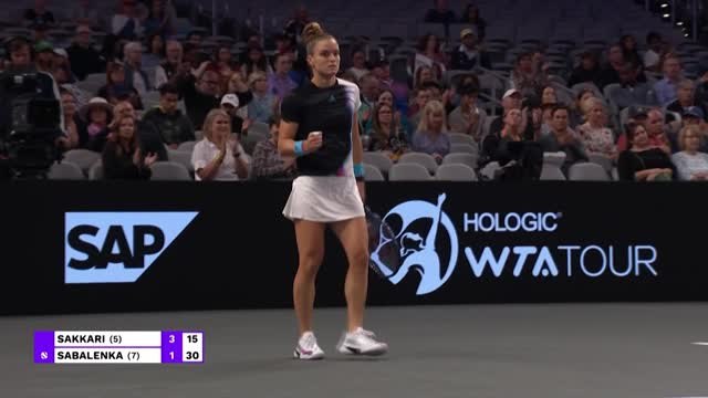 WTA Finals Fort Worth - Sakkari domine facilement Sabalenka