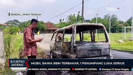 Mobil Bawa BBM di Kendal Terbakar, 1 Penumpang Luka Serius