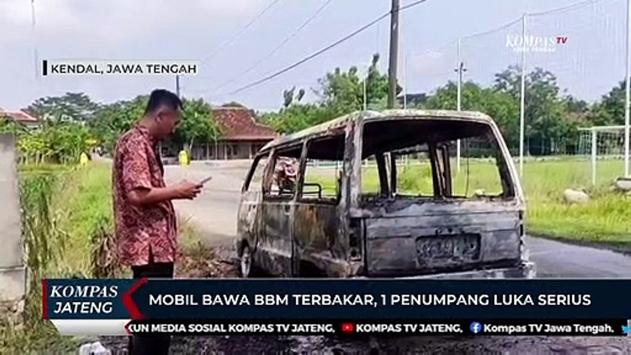 Mobil Bawa BBM di Kendal Terbakar, 1 Penumpang Luka Serius