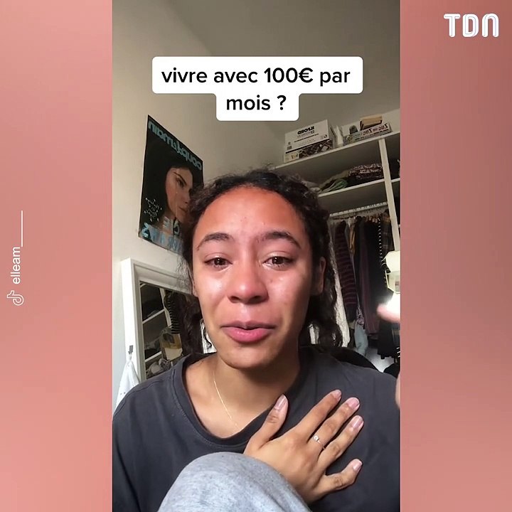 En pleurs, une étudiante qui touche 100 euros de bourse par mois lance un appel à l'aide