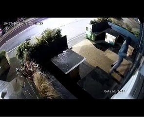 Property damage caught on CCTV in Morecambe