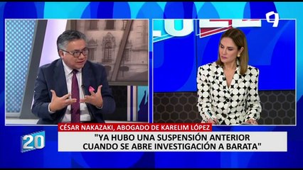 César Nakazaki: “Denuncia contra Karelim López es una estrategia infantil de desacreditación”