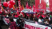 Manifestación de los sindicatos en Madrid