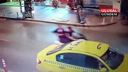 İstanbul'da dehşet anları kamerada!