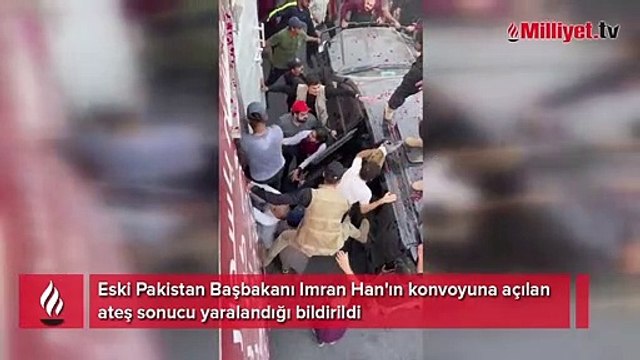 Eski Pakistan Başbakanı İmran Han'ın seçim konvoyuna silahlı saldırı!