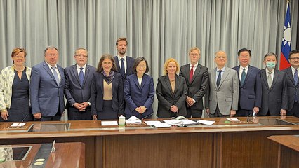 Tsai Meets European Members of Inter-Parliamentary Alliance on China - TaiwanPlus News