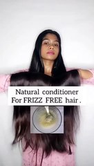 Get Frizzy free hair naturally __Hello everyone__I just try this new home remedy for my  frizzy hair.. _  friend its really effective in one wash so please try it once.__ _Comment below_Ingredients-_Coconut milk   shampoo_(Your can add some (