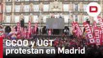 CCOO y UGT concentran a unas 50.000 personas en Madrid