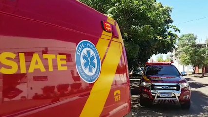 Idosa sofre corte contuso após queda no Bairro Cancelli