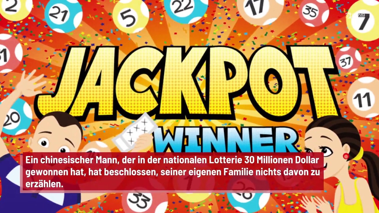China: Mann verheimlicht Lotto-Gewinn vor Familie