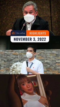 Rappler's highlights: Lapid case, Vico Sotto, and Heart Evangelista | November 3, 2022 | The wRap