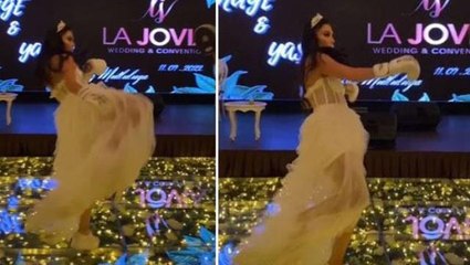 Gelinin düğünde, gelinliğini umursamadan yaptığı hareketler konukları afallattı