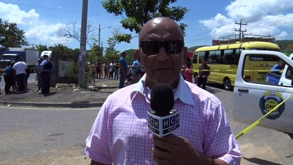Fémina muere bajo las ruedas de una rastra en Dos Caminos de Villanueva, Cortés