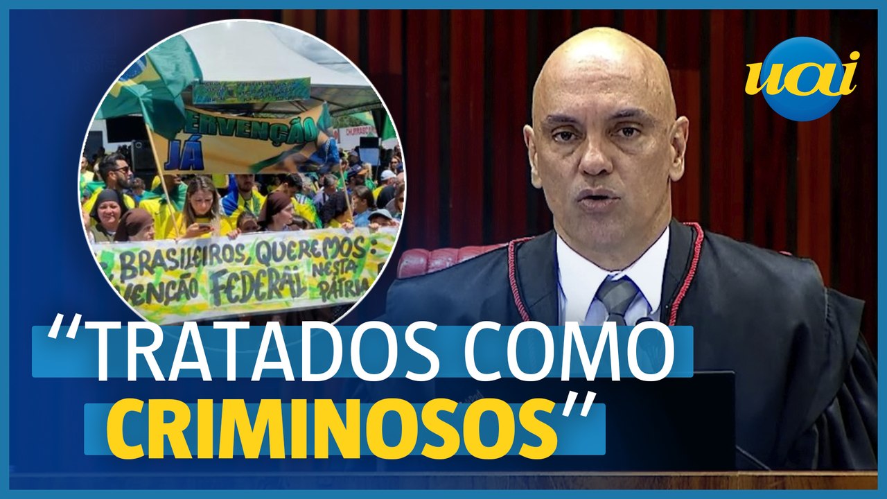 Moraes sobre 'antidemocráticos': 'Tratados como criminosos'