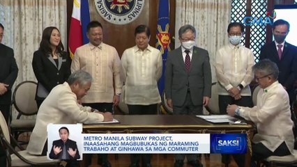 Metro Manila Subway Project, inaasahang magbubukas ng maraming trabaho at ginhawa sa mga commuter | Saksi