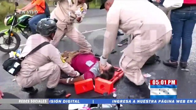 Un menor de edad entre los heridos en 4 accidentes viales en carretera al norte de #Honduras