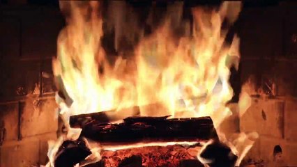 4K 1 HOUR Non-Stop Relaxing Fireplace