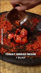 telur puyuh sambal terasi
