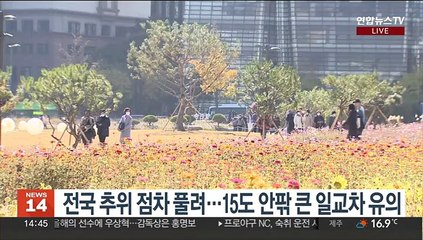 [날씨] 휴일 전국 큰 일교차…건조한 대기, 화재 유의