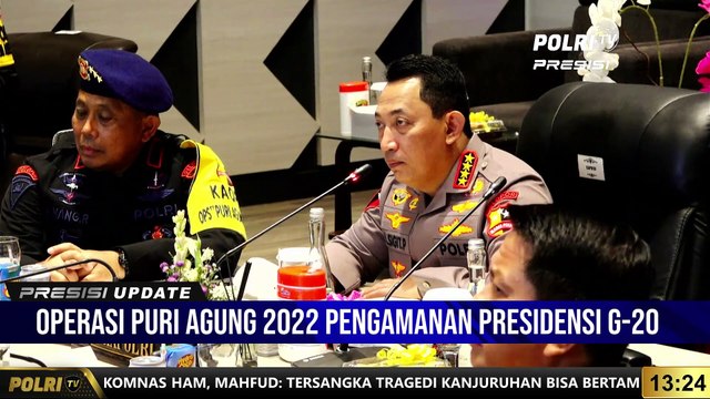 Tinjau Command Center, Kapolri Pastikan Pengamanan KTT G20