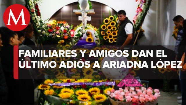 Despiden a Ariadna, joven hallada sin vida en Morelos, en Panteón Civil de Iztapalapa