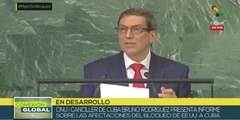 Canciller de Cuba agradece manifestaciones de rechazo internacional al bloqueo
