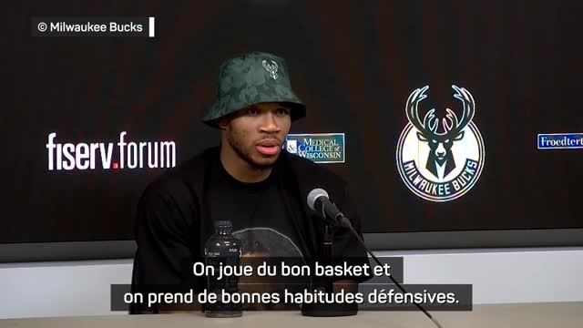 NBA: Bucks - Giannis : Je suis heureux que l'équipe prenne de bonnes habitudes