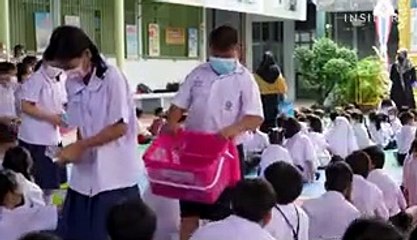 How bricks made from milk cartons can help typhoon victims