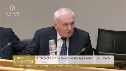 Download Video: Bertie Ahern says investors viewed Derry and Buncrana as one ‘unit’, laments lack of peace dividend in Derry