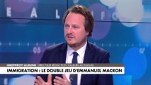 Geoffroy Lejeune : «Emmanuel Macron tient un discours très cohérent et n’a pas beaucoup varié dans sa conception de l’immigration»
