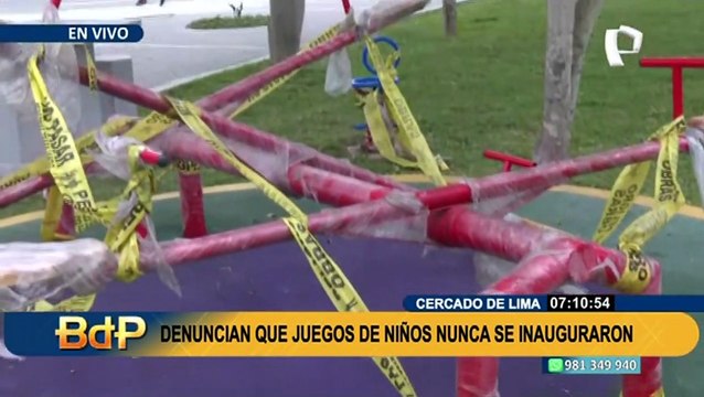Cercado de Lima: Vecinos denuncian que parque está cerrado hace más de 2 años