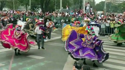 Thousands gather in Mexico City for the Day of the Dead Parade
