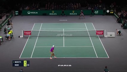 Highlights: Ruud scheitert in Paris an Musetti