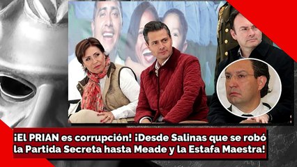¡El PRIAN es corrupción! ¡Desde Salinas que se robóla Partida Secreta hasta Meade y la Estafa Maestra!