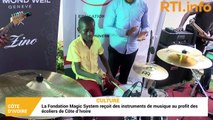 La Fondation Magic System reçoit des instruments de musique au profit des écoliers de Côte d’Ivoire