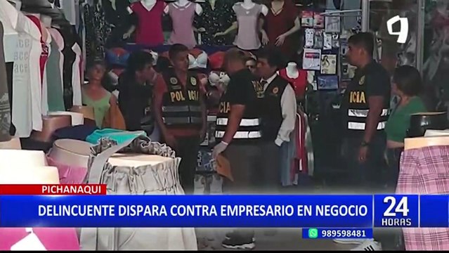Junín: delincuente le dispara 5 veces a empresario dentro de su negocio