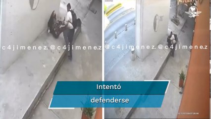 Ratero agrede a mujer durante asalto en la CDMX