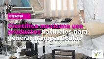 Científica mexicana usa productos naturales para generar nanopartículas