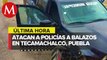 Balacera entre policías y delincuentes deja dos oficiales heridos en Tecamachalco