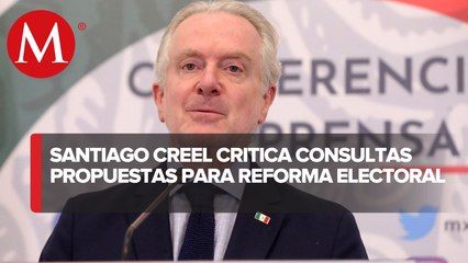 “Ni una encuesta ni diez” decidirán reforma electoral, responde Creel a AMLO