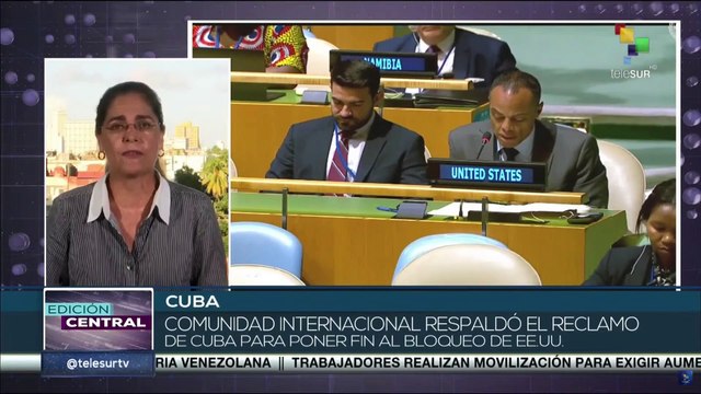 Edición Central 03-11: Países miembros de la ONU condenan bloqueo de EE.UU. a Cuba