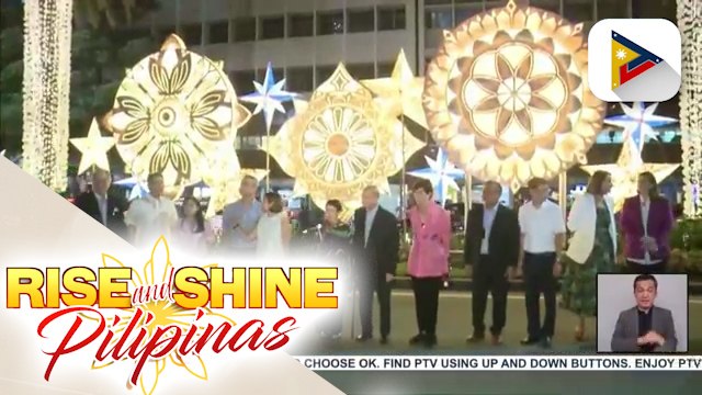 Ayala Avenue sa Makati, napuno ng ilaw at mga dekorasyon para sa Pasko