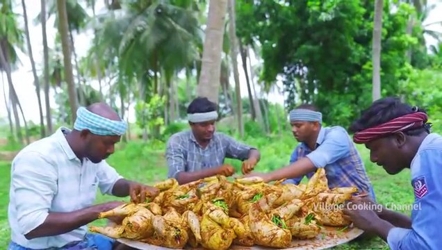FULL CHICKEN ROAST _ Whole Fried Chicken Recipe Cooking in village _ Free Range Chicken Recipe