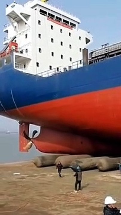ship releasing process from shipyard to sea