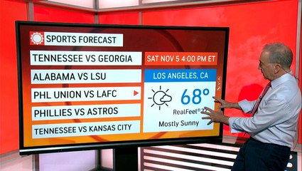 Your weekend sports forecast from California to Georgia