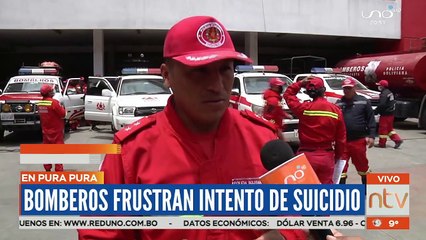 Una joven intentó tirarse del puente Ferrobeni en La Paz, la Policía impidió el trágico desenlace